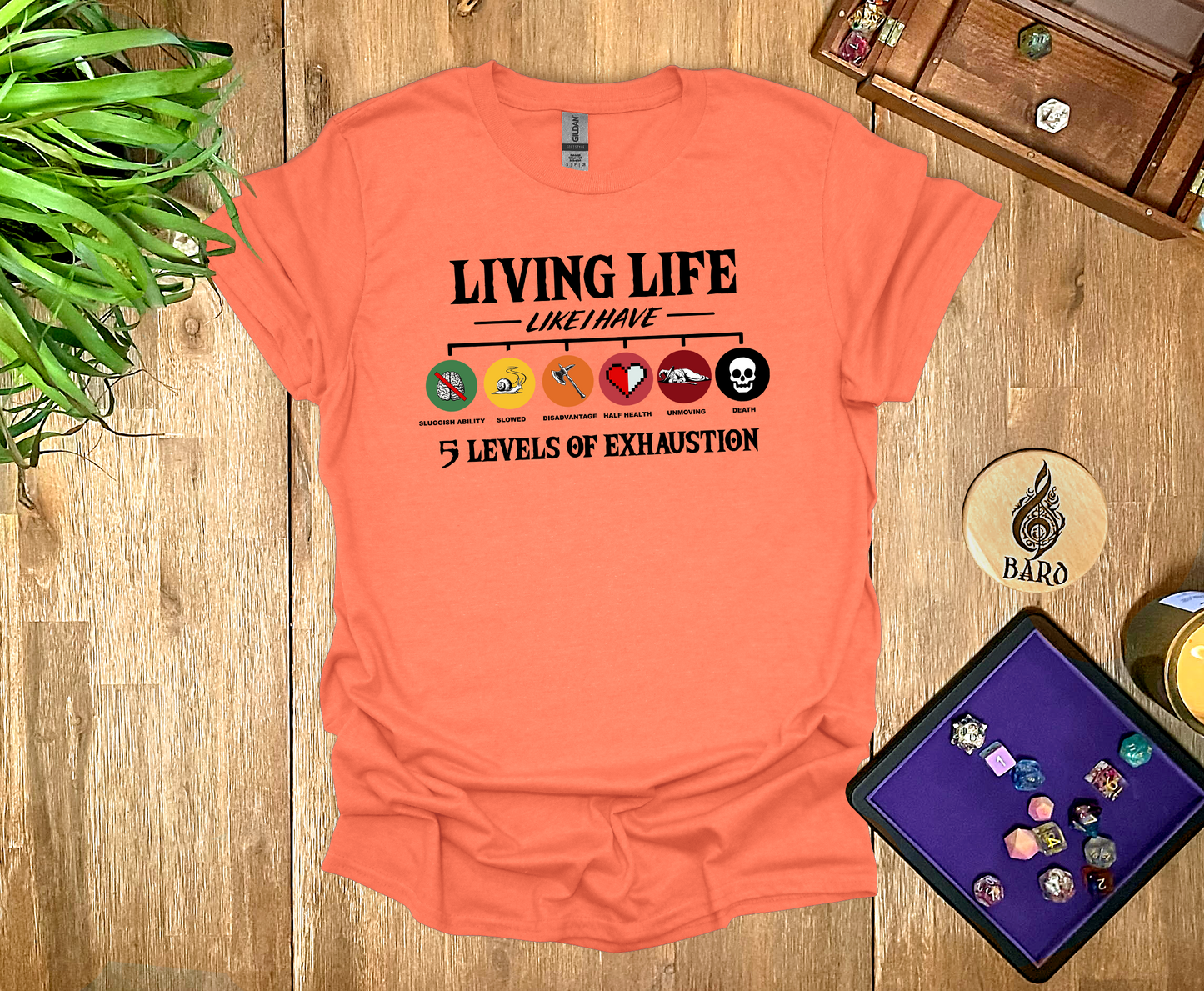 Living with Exhaustion T-Shirt