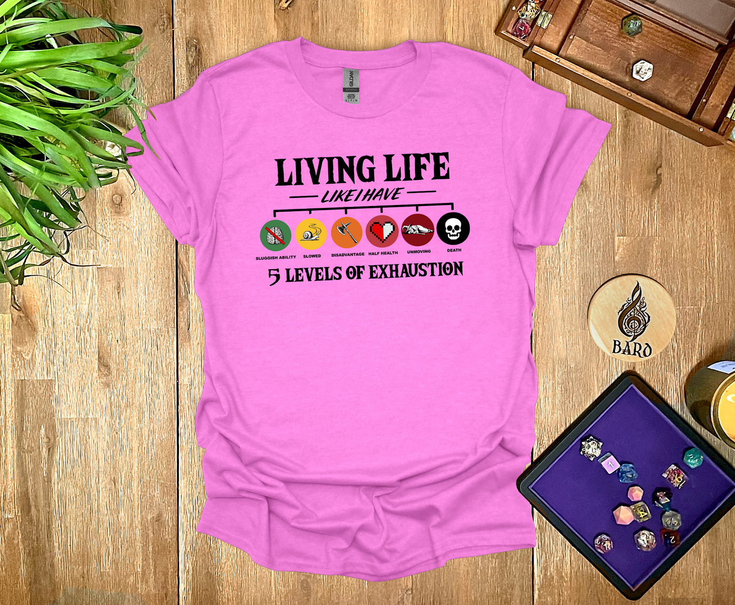 Living with Exhaustion T-Shirt