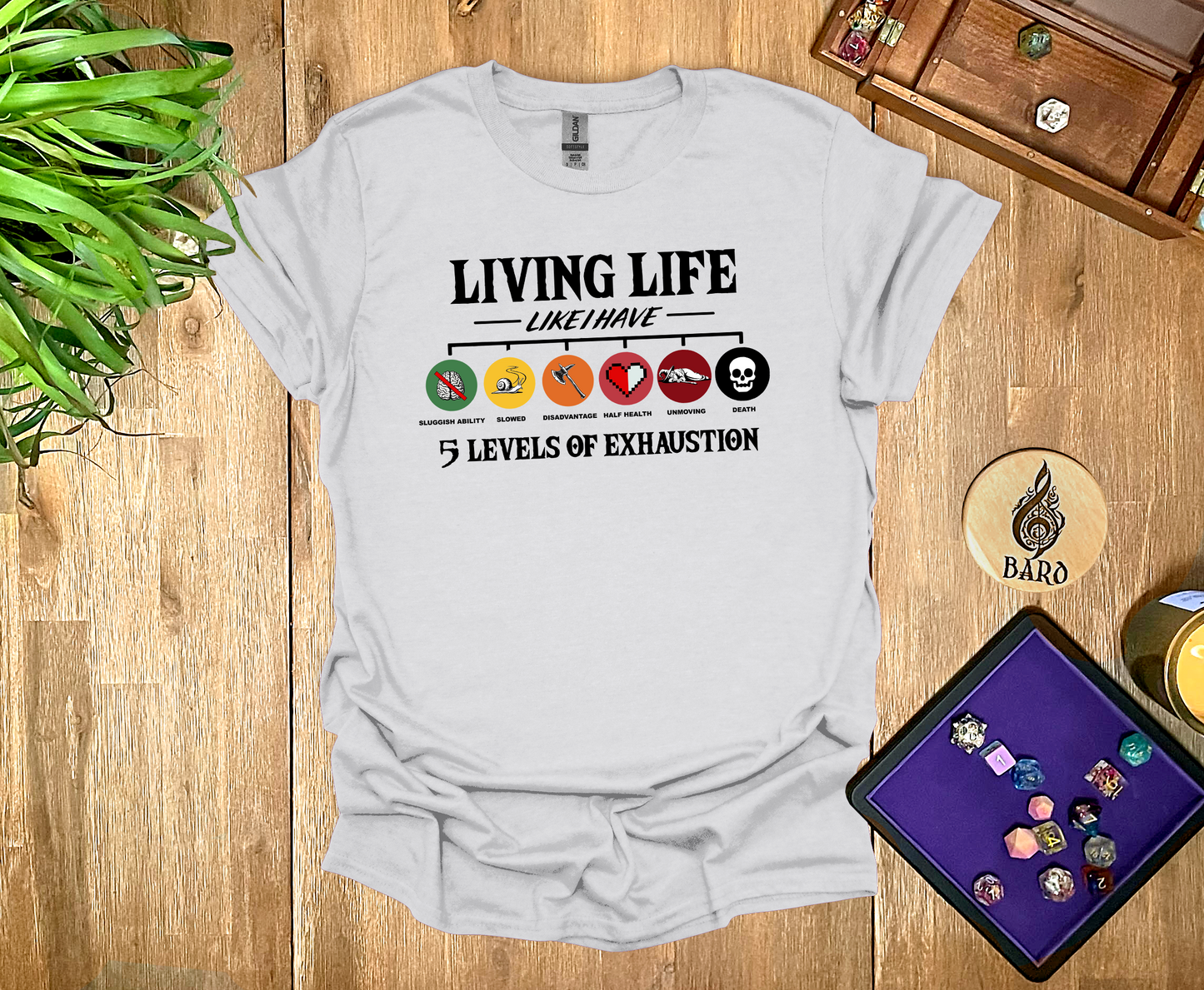 Living with Exhaustion T-Shirt