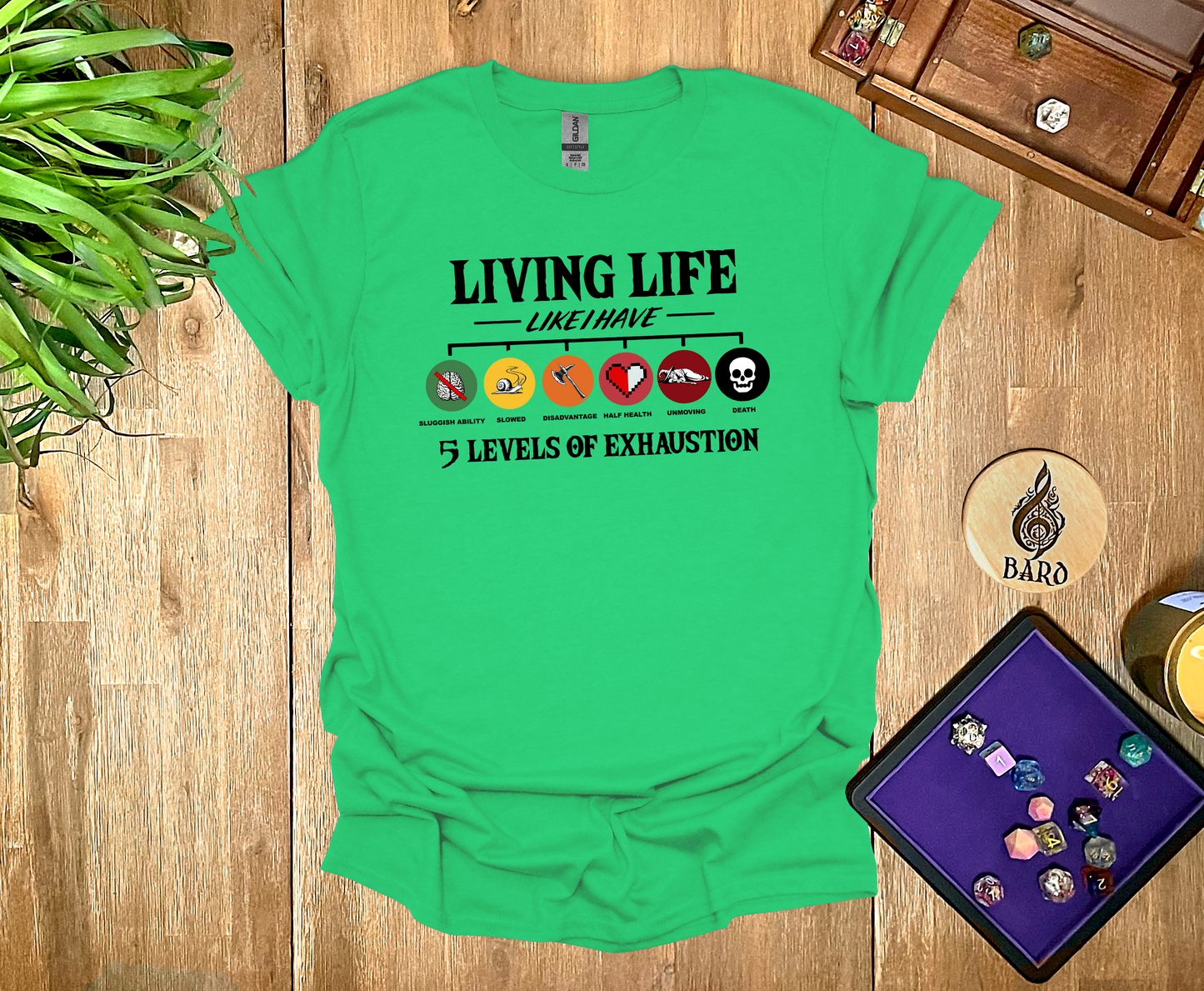 Living with Exhaustion T-Shirt