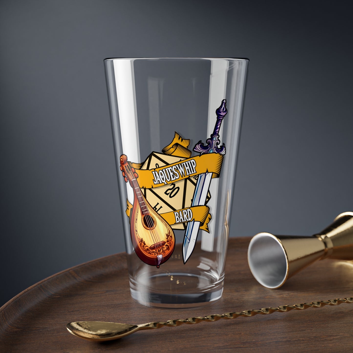 Personalized Dnd Pint Glass