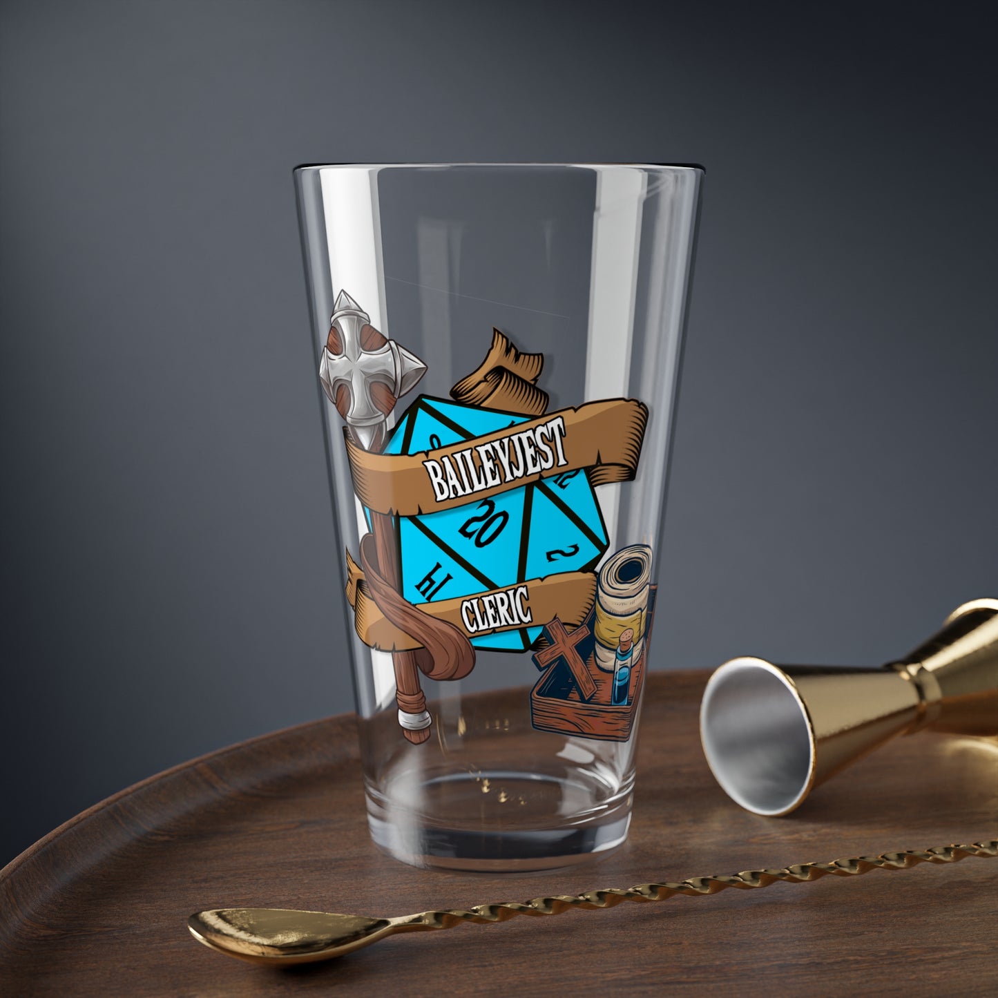 Personalized Dnd Pint Glass