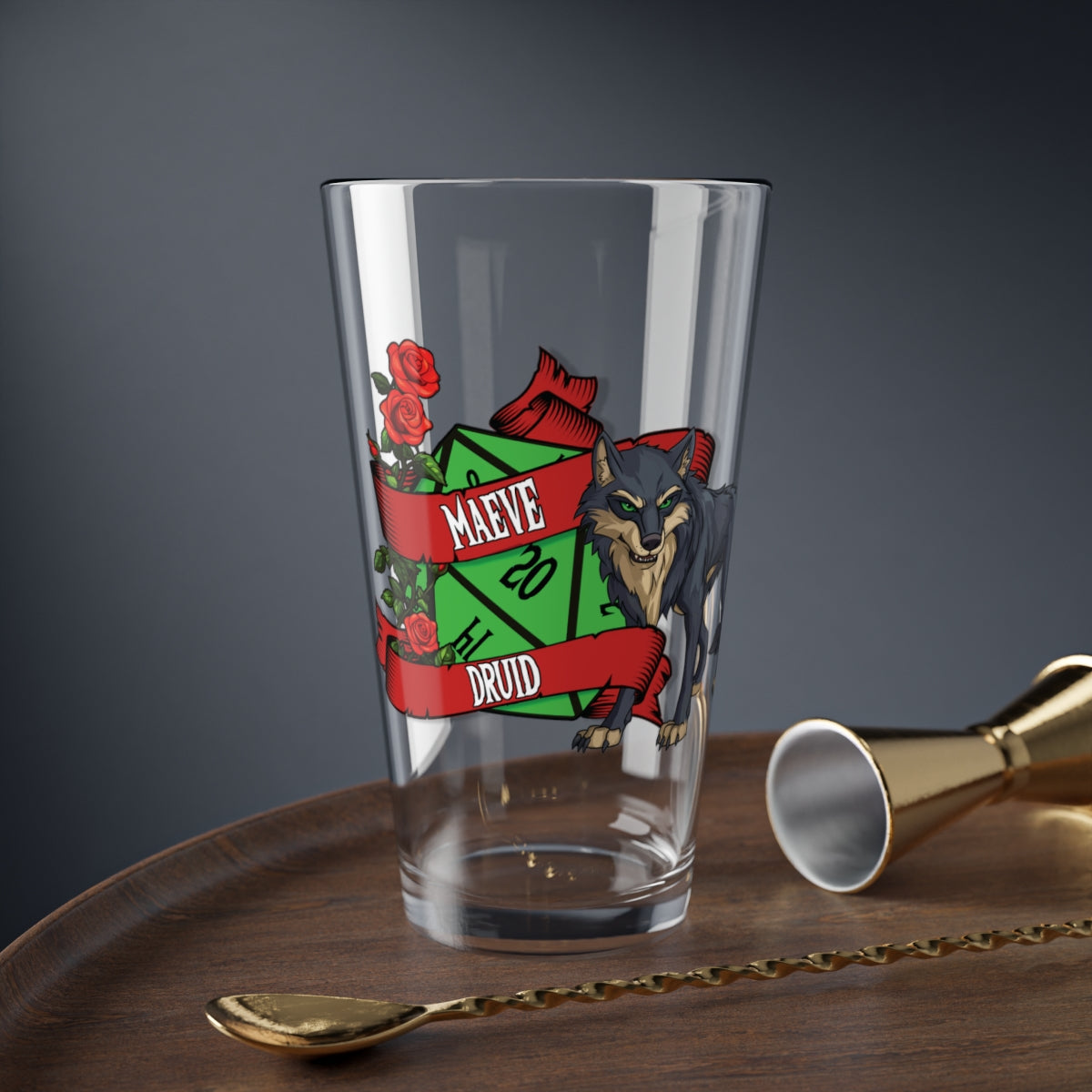 Personalized Dnd Pint Glass