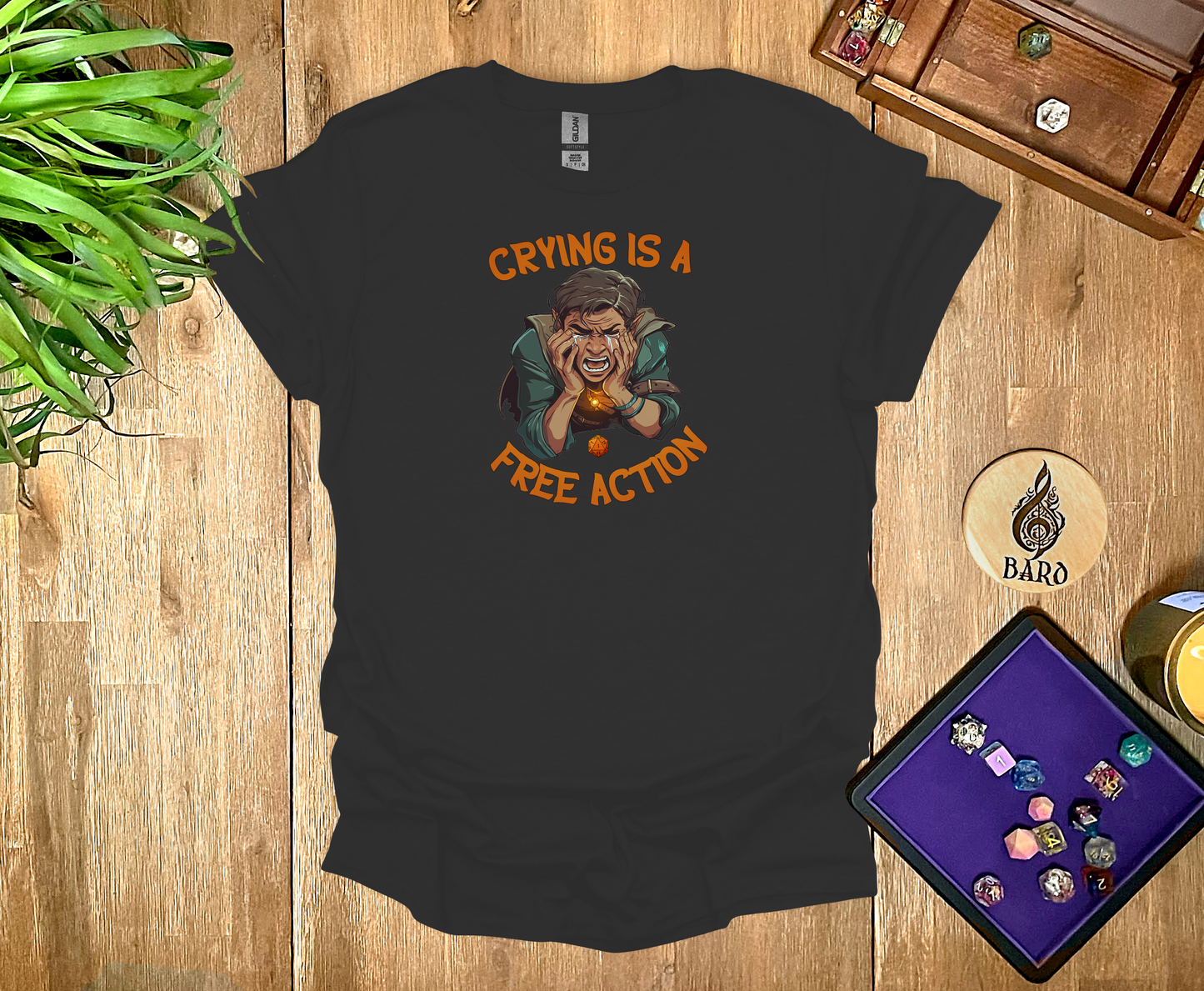 Crying is a Free Action T-Shirt