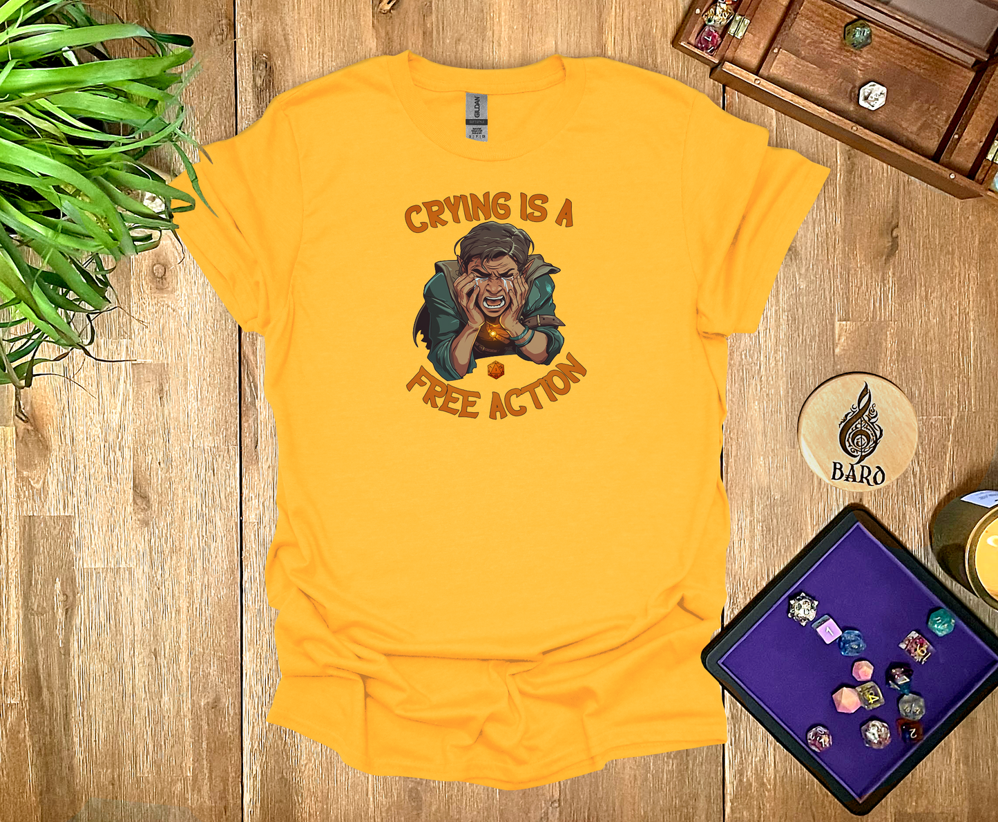 Crying is a Free Action T-Shirt