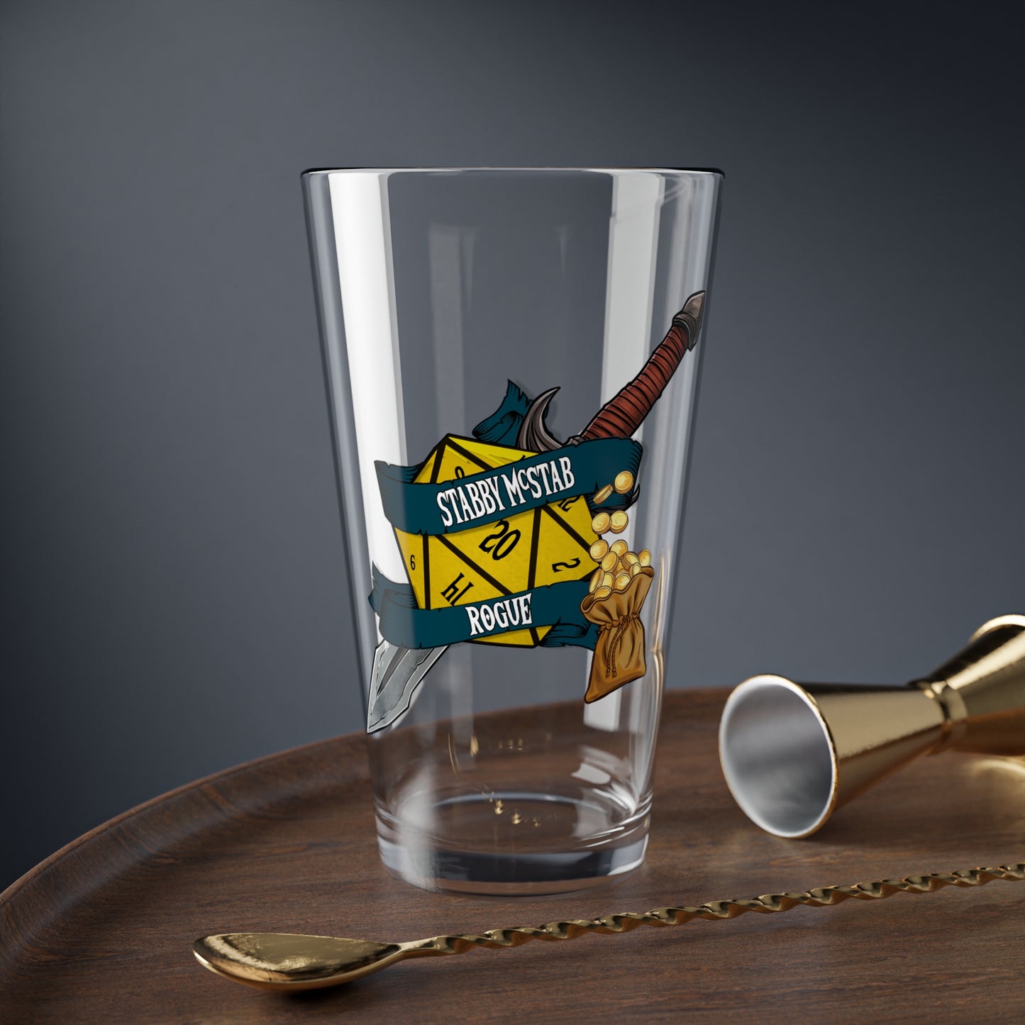 Personalized Dnd Pint Glass