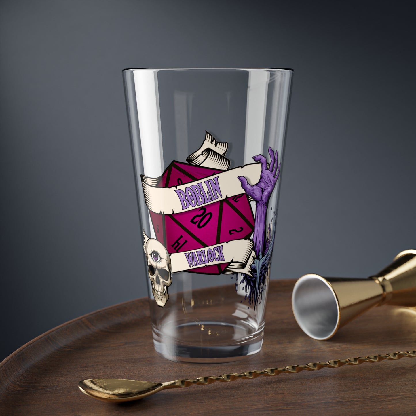 Personalized Dnd Pint Glass