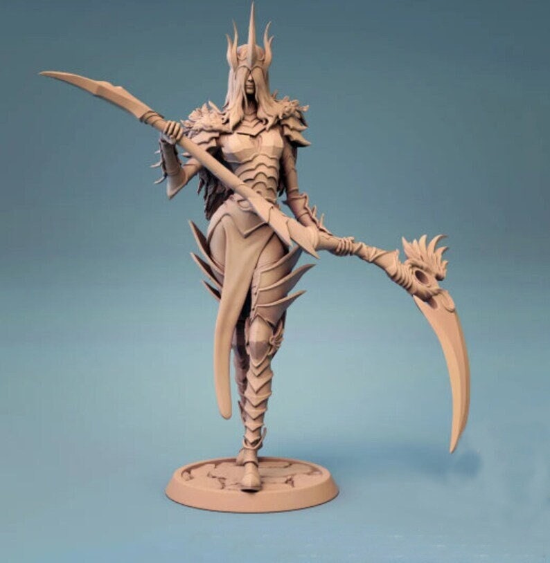 Female Death Cultist Scythe Wielder