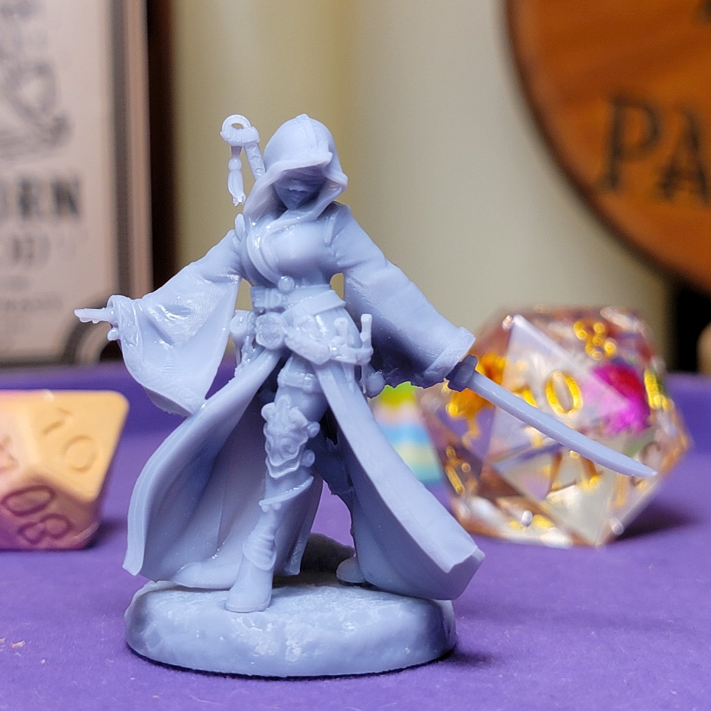 Female Blind Monk Swordsman Mini