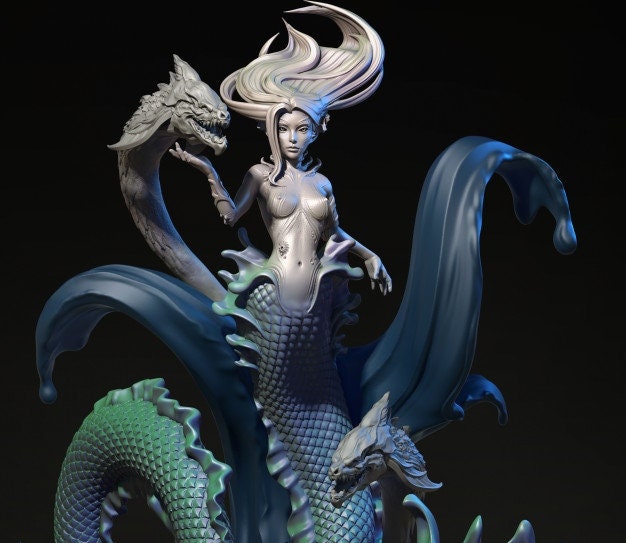 Female Mermaid || Siren || Ocean Queen || Dnd Mini