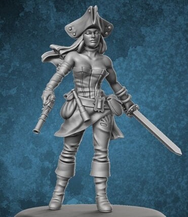 Human Swashbuckler Female Pirate Captain