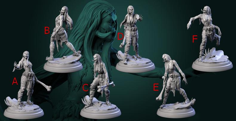 Zombie Raider || Barbarian Ghoul || Dust Corpse || Dnd Mini