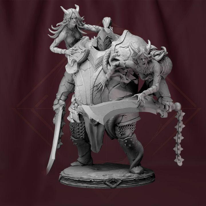 Demon Knight || Hell Caller || Devil Guard || Dnd Mini