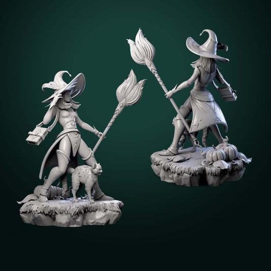 Witch Mini || Sorcerer Witch || Harvest Queen || Halloween Mini || Haunted House || Wicked Witch || Dnd Mini