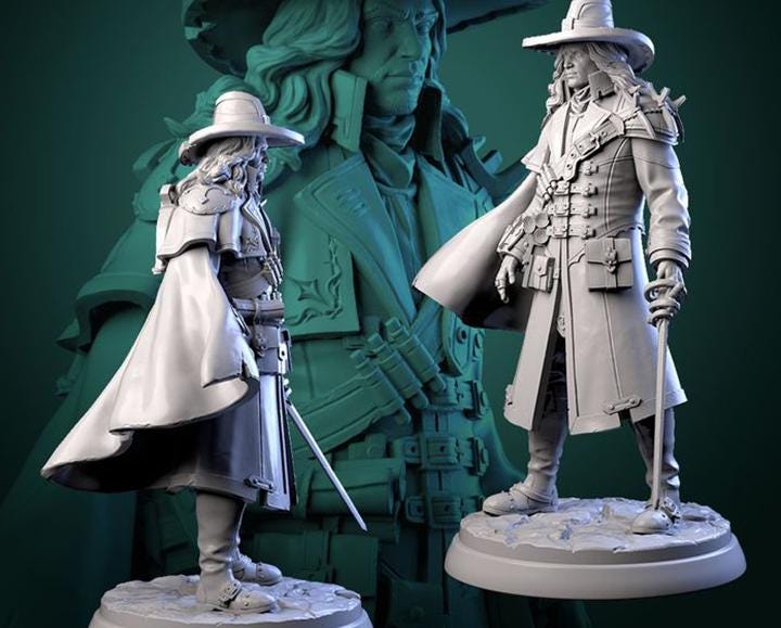 Vampire Hunter | Daywalker | Monster Slayer | Dnd Mini | Miniatures