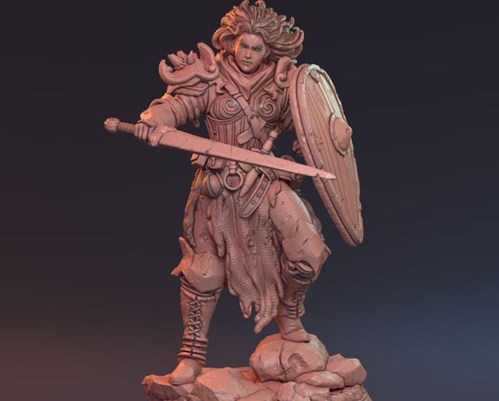 Paladin Knight || Nobel Commander || Plate Warrior || Dnd Mini || Miniatures