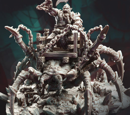 Spider Rider || Underdark Pit Boss || Arachnid Steed || Duergar Boss || Dnd Mini