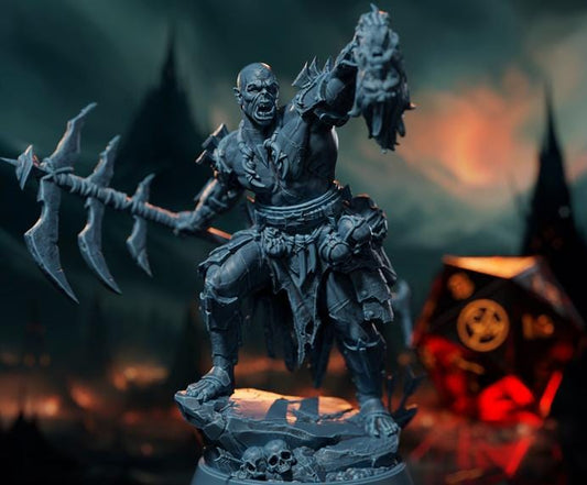 Orc Tribal Warrior || Halforc Cannibal || Primal Raider || Dnd Mini