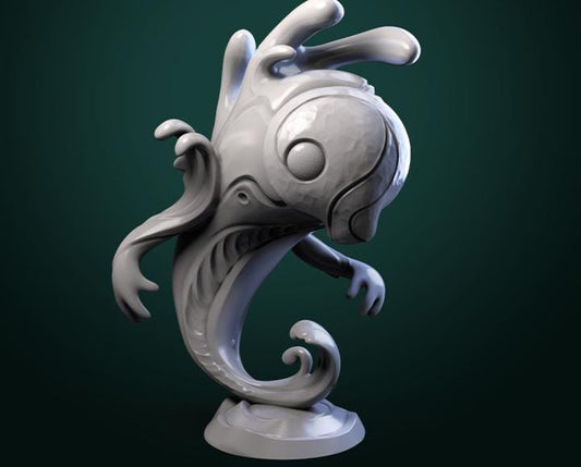 Baby Water Elemental | Cute Element Monster | Sea Spirit | Dnd Mini | Miniatures